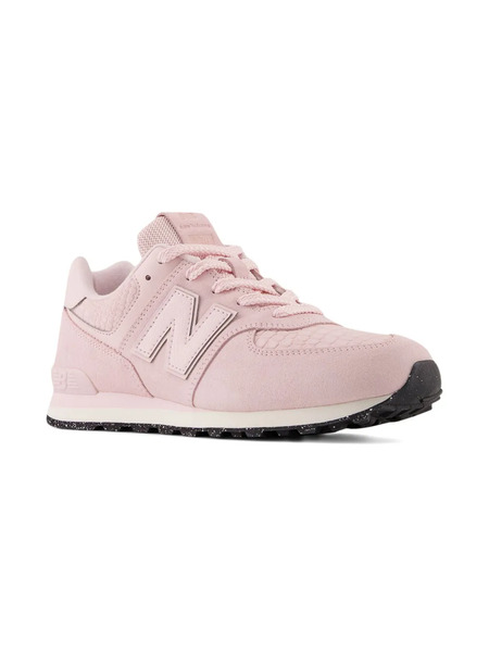  New Balance Kids 574 Lace Embossed Sneakers - Pink 
