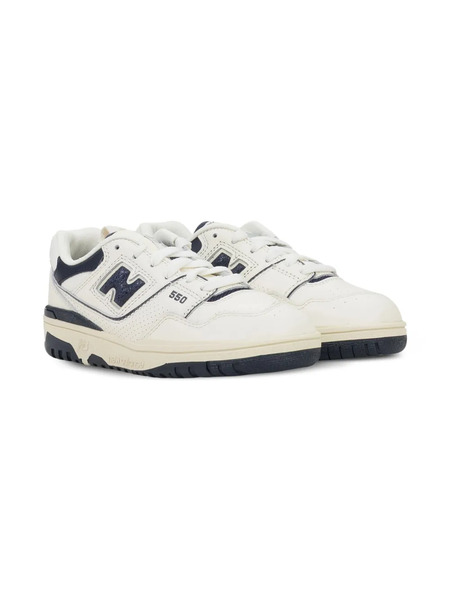  New Balance Kids 550 Leather Sneakers - White 