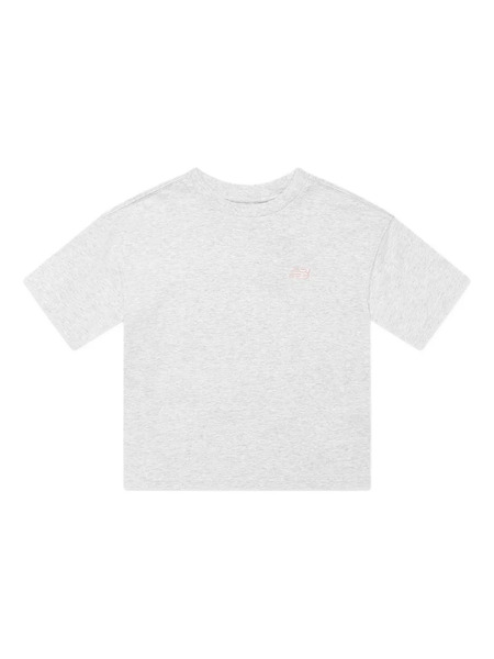  New Balance Kids Logo-embroidered T-shirt - Grey 
