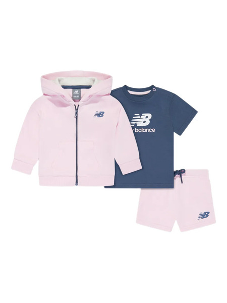  New Balance Kids Logo-print Shorts Set - Blue 