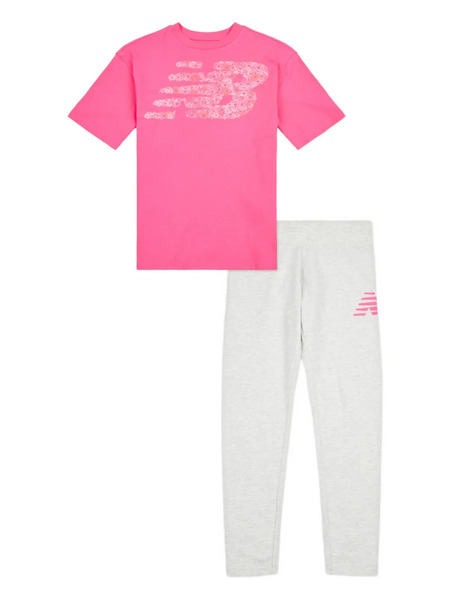  New Balance Kids Logo-print Tracksuit - Pink 