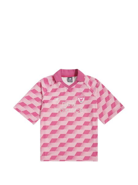  New Balance Kids Patterned Short-sleeve Top - Pink 