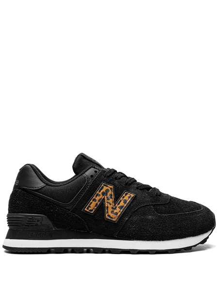  New Balance 574 leopard Sneakers - Black 