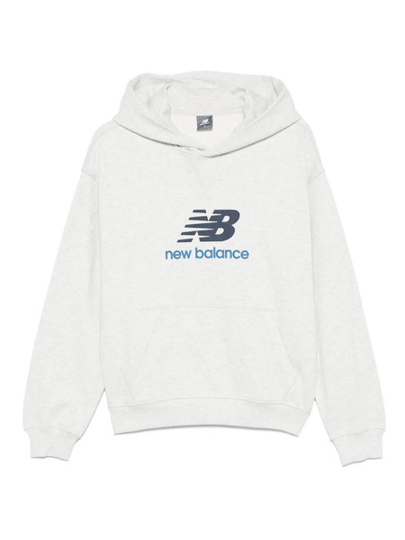  New Balance Logo-printed Hoodie - Grey 