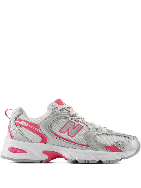  New Balance 530 silver Metallic / Dragon Berry Sneakers - Grey 