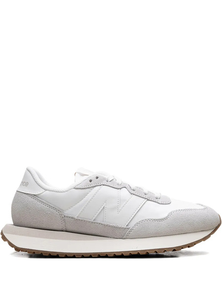  New Balance 237 Suede Panelled Sneakers - White 
