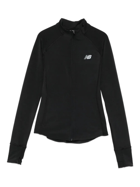  New Balance Zip-front Logo Sweatshirt - Black 