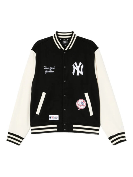  New Era Cap Logo-embroidered Bomber Jacket - Black 
