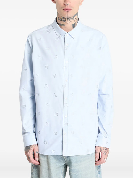  New Era Cap Monogram Embroidered Shirt - Blue 