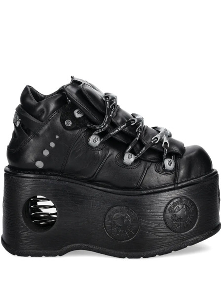  New Rock 110mm Platform Sneakers - Black 