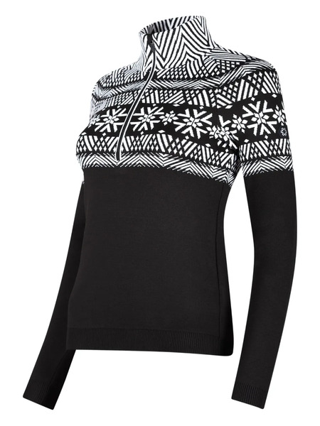  Newland Geometric-design Sweater - Black 