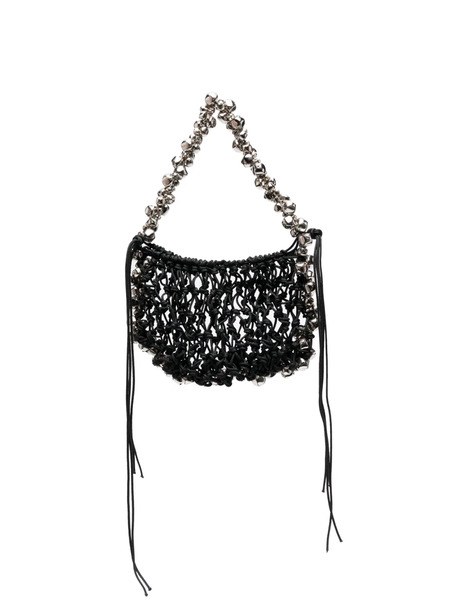  Niccolò Pasqualetti Bell-detail Woven Tote Bag - Black 