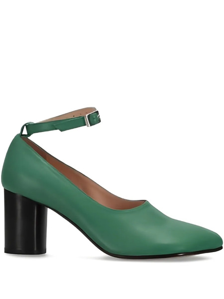  Niccolò Pasqualetti Block-heel Ankle-strap Pumps - Green 