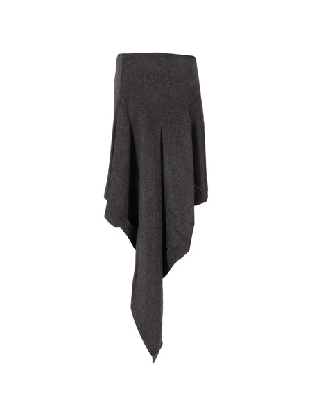  Niccolò Pasqualetti Cascata Wool Skirt - Grey 