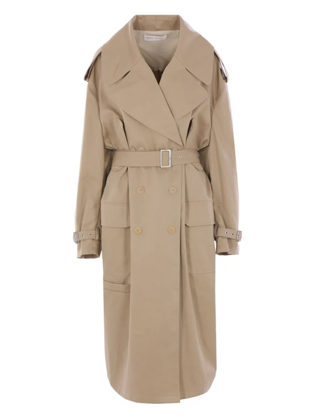  Niccolò Pasqualetti Chain-detail Belted Trench Coat - Neutrals 