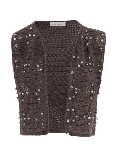  Niccolò Pasqualetti Cotton Gilet - Brown 