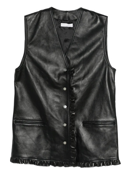 Niccolò Pasqualetti Lea Gala Leather Gilet - Brown 