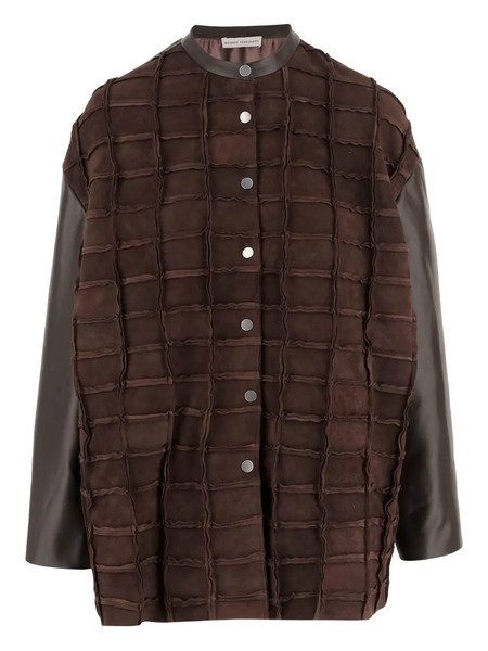  Niccolò Pasqualetti Leather Panelled Jacket - Brown 