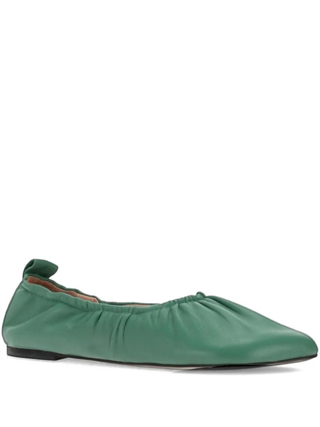  Niccolò Pasqualetti Obliqua Soft Ballerinas Leather Ballerinas - Green 