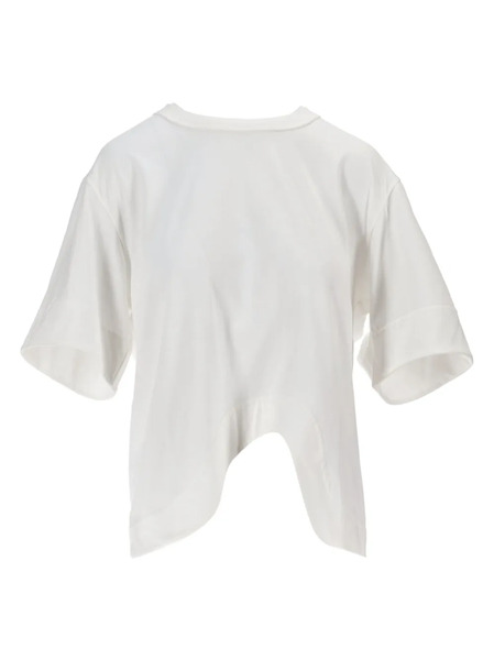  Niccolò Pasqualetti Onda Curved-hem T-shirt - White 