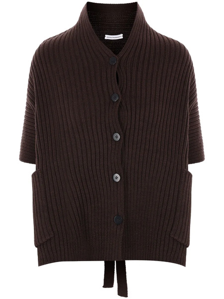  Niccolò Pasqualetti Tie-fastening Ribbed Jacket - Brown 