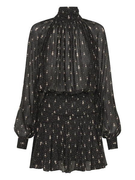  Nicholas Cecile Turtle-neck Mini Dress - Black 