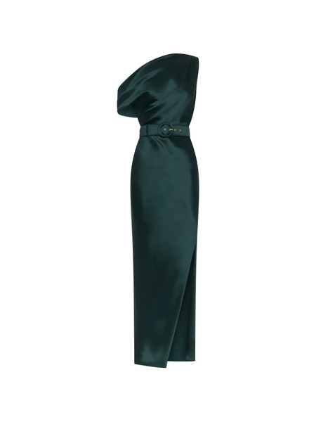  Nicholas Eartha One-shoulder Maxi Dress - Green 