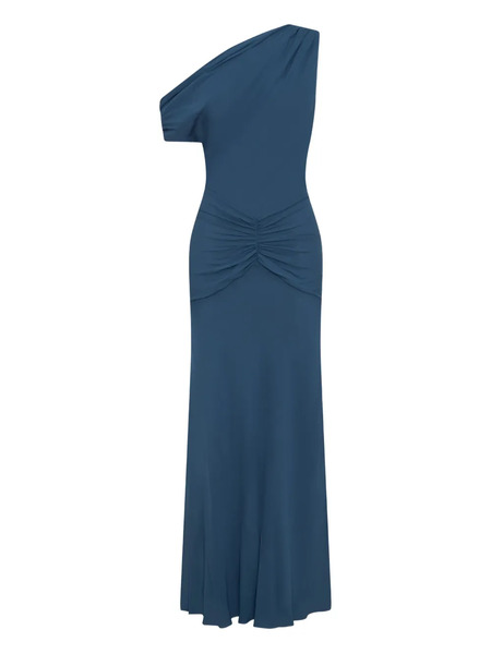  Nicholas Elza One-shoulder Draped Midi Dress - Blue 