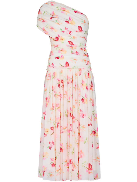  Nicholas Gaia One-shoulder Midi Dress - White 