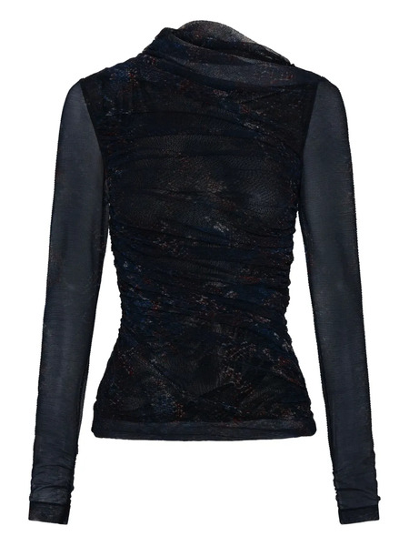  Nicholas Joey Snake-print Ruched Top - Red 