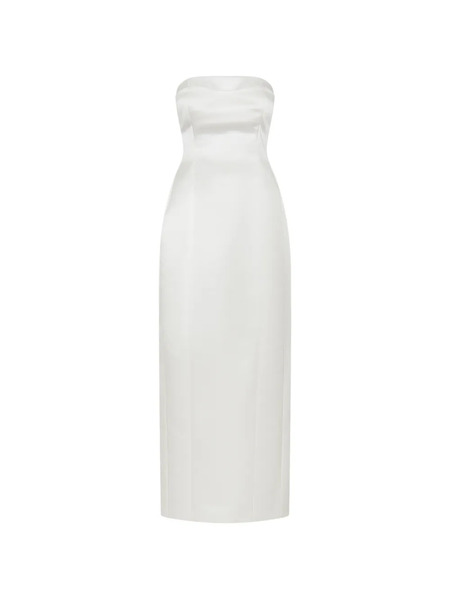  Nicholas Kasia Strapless Midi Dress - White 