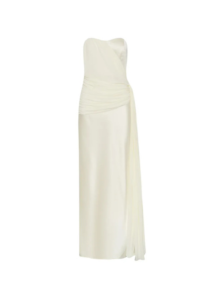  Nicholas Milena Draped Maxi Dress - Neutrals 