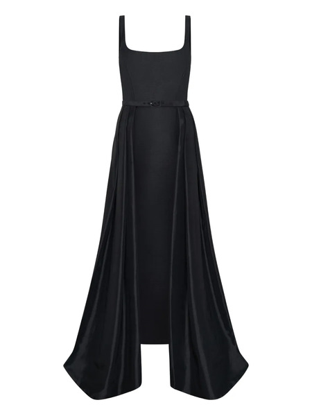  Nicholas Square-neck Midi Dress - Black 