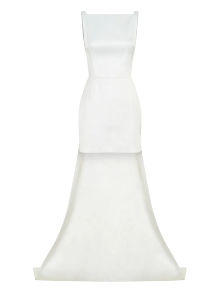  Nicholas Square-neck Minidress - Neutrals 
