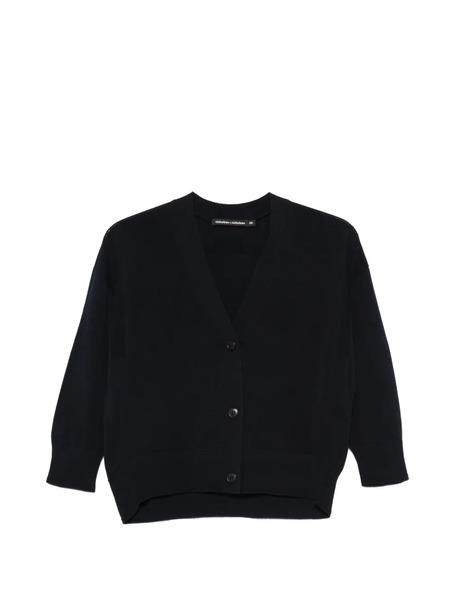  Nicholson & Nicholson Buttoned V-neck Cardigan - Blue 