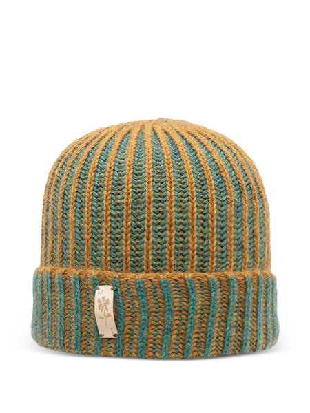  Nick Fouquet Ribbed Beanie Hat - Yellow 
