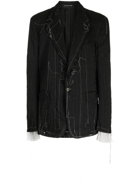  Nicolas Andreas Taralis Taralis Single-breasted Blazer - Black 