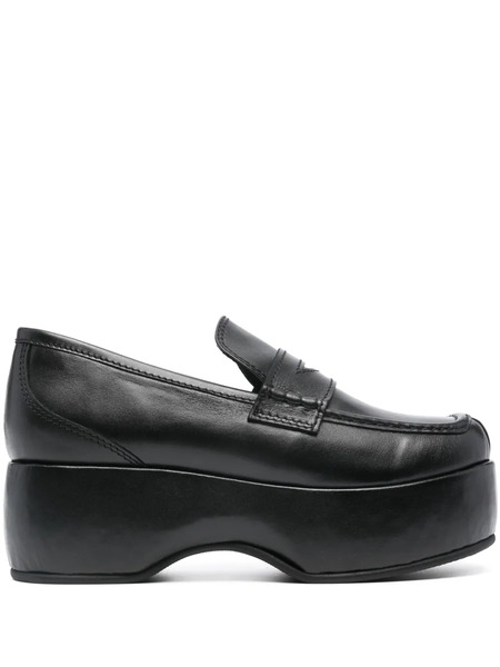  Nicole Saldaña Annie 60mm Platform Loafers - Black 