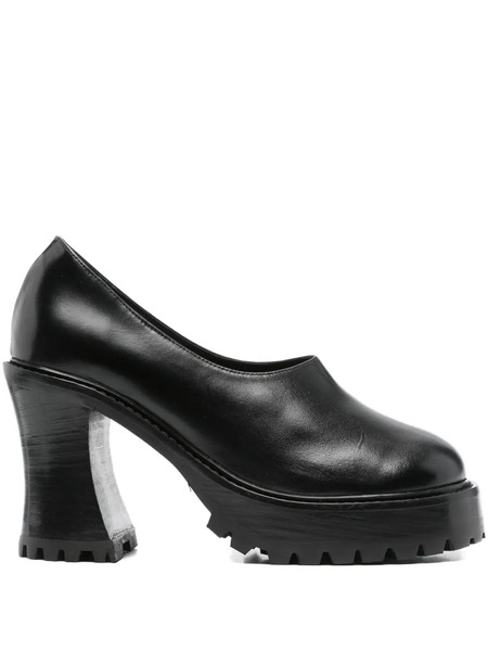  Nicole Saldaña Hannah Platform Block-heel Pumps - Black 