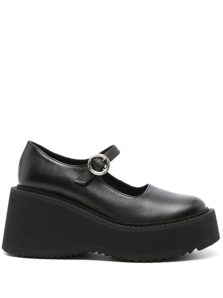  Nicole Saldaña 75mm Nina Platform Pumps - Black 