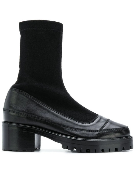  Nicole Saldaña Platform Sock Boots - Black 