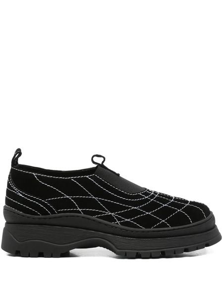  Nicole Saldaña Sacha Leather Loafers - Black 