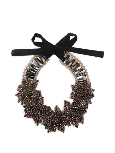  Night Market Beaded Necklace - Silver 