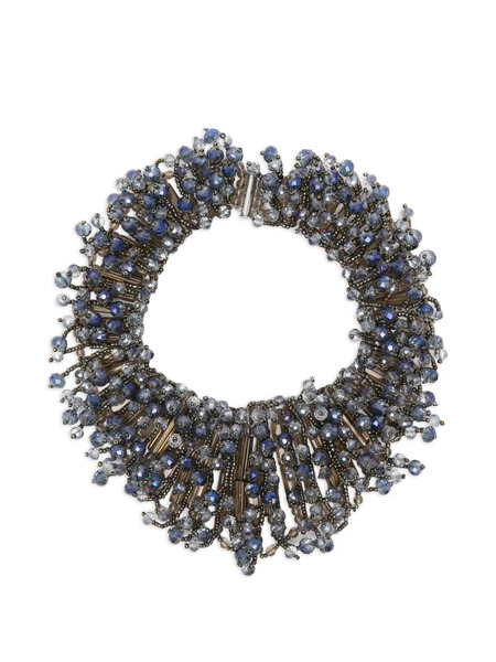  Night Market Beaded Necklace - Silver 