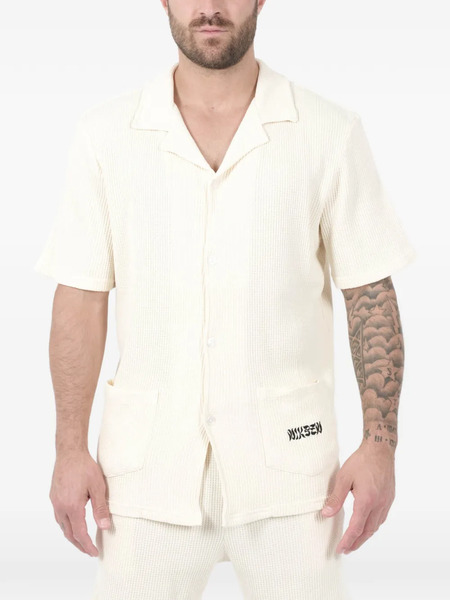  Nikben Patch-pocket Short-sleeve Shirt - Neutrals 