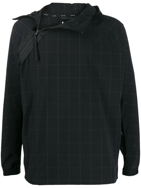  Nike Checked Pullover Jacket - Black 