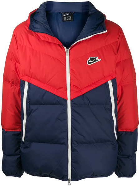  Nike Colour-block Padded Jacket - Red 