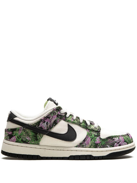  Nike Dunk Low floral Tapestry Sneakers - White 