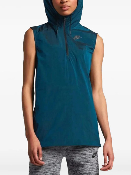  Nike Hooded Sleeveless Jacket - Blue 