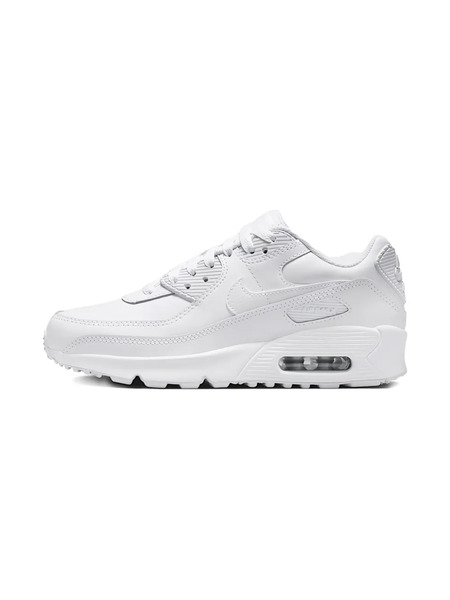  Nike Kids Air Max 90 white/metallic Silver Sneakers 